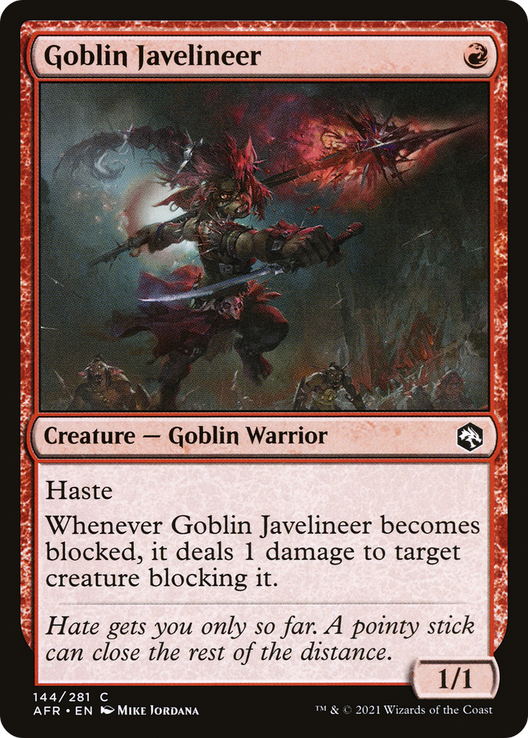 Goblin Javelineer (AFR-144)  - Adventures in the Forgotten Realms