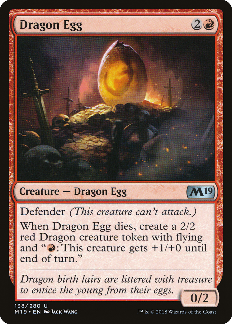 Dragon Egg (M19-138)  - Core Set 2019