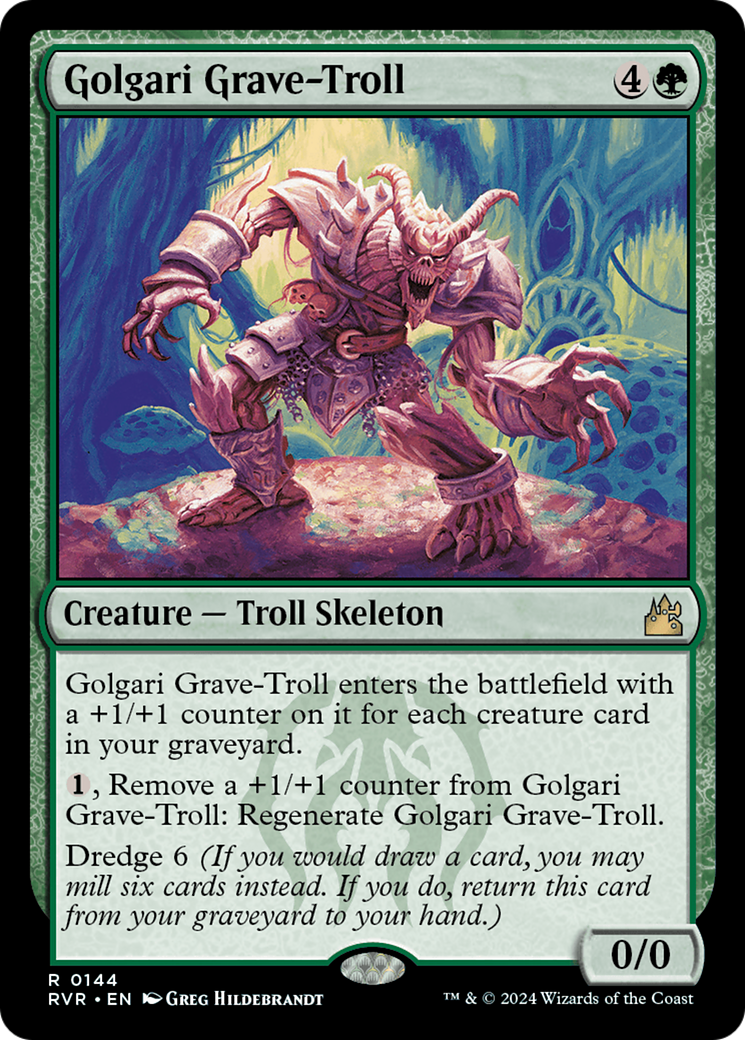 Golgari Grave-Troll (RVR-144)  - Ravnica Remastered