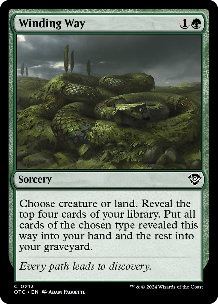 Winding Way (OTC-213)  - Outlaws of Thunder Junction Commander