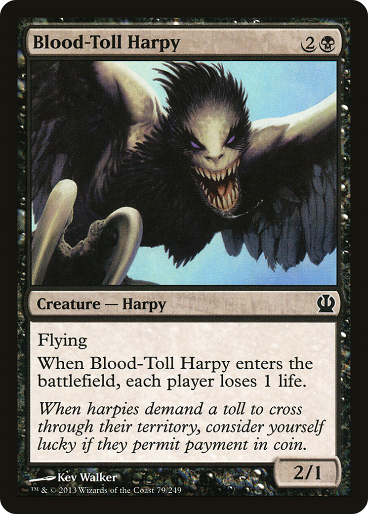 Blood-Toll Harpy (THS-079)  Foil - Theros