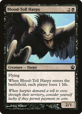 Blood-Toll Harpy (THS-079)  Foil - Theros