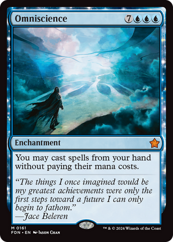 Omniscience (FDN-161) - Foundations: (enchantment) Foil