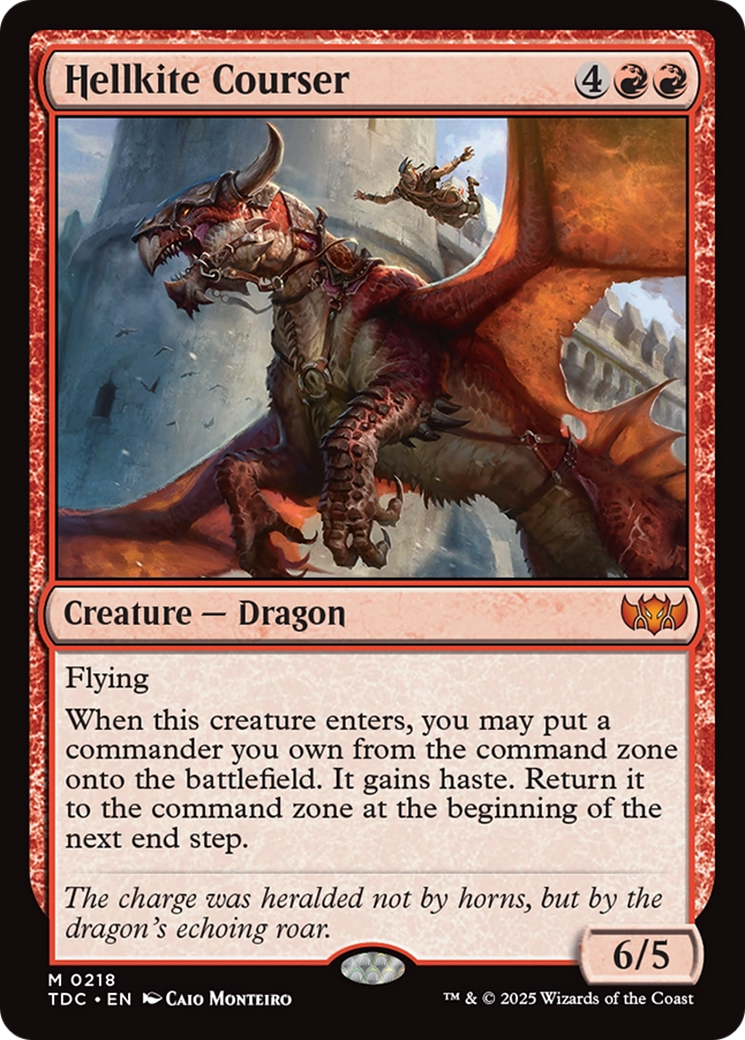 Hellkite Courser (TDC-218)  - Commander: Tarkir: Dragonstorm