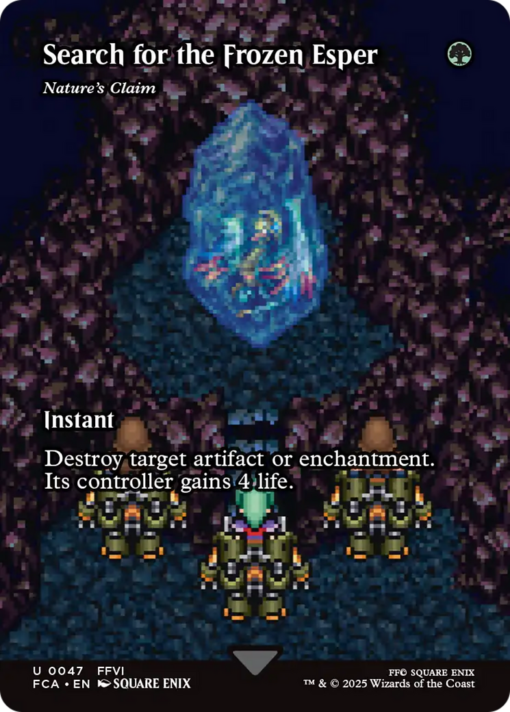 Search for the Frozen Esper - Nature's Claim (Showcase) (FCA-047)  Foil - FINAL FANTASY: Through the Ages / Search for the Frozen Esper (Borderless)