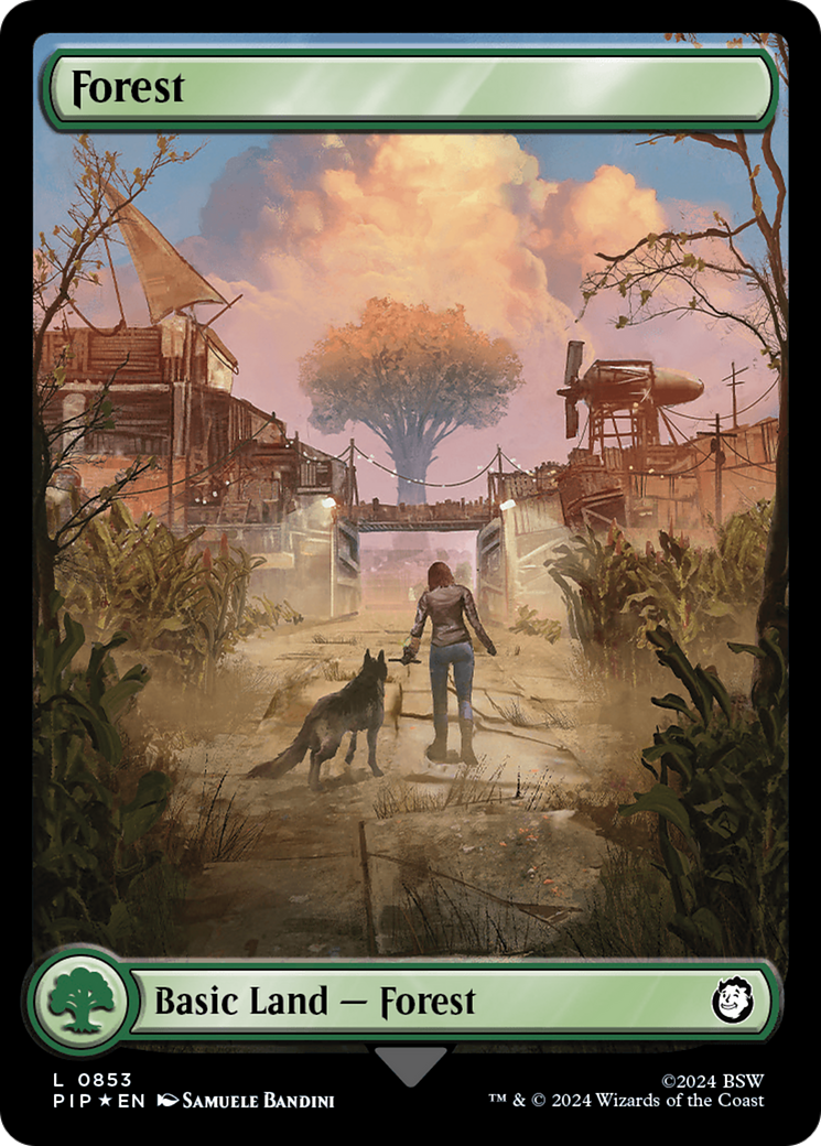 Forest (0853) (Surge Foil) (PIP-853)  Foil - Fallout