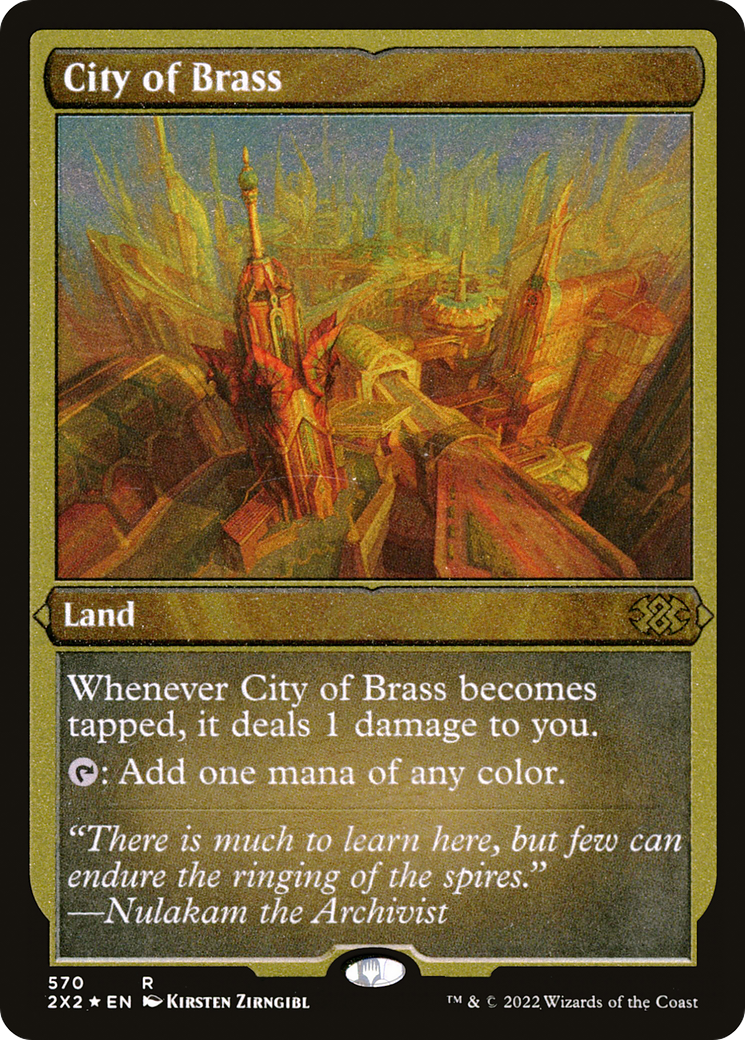 City of Brass (Foil Etched) (2X2-570)  Foil - Double Masters 2022
