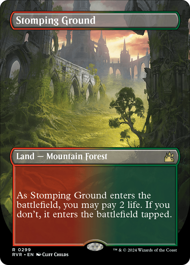 Stomping Ground (Borderless) (RVR-299)  - Ravnica Remastered