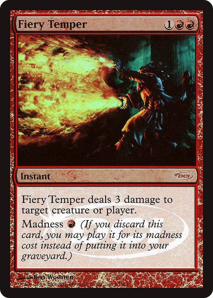 Fiery Temper (WPN-003) - DCI Promos Foil