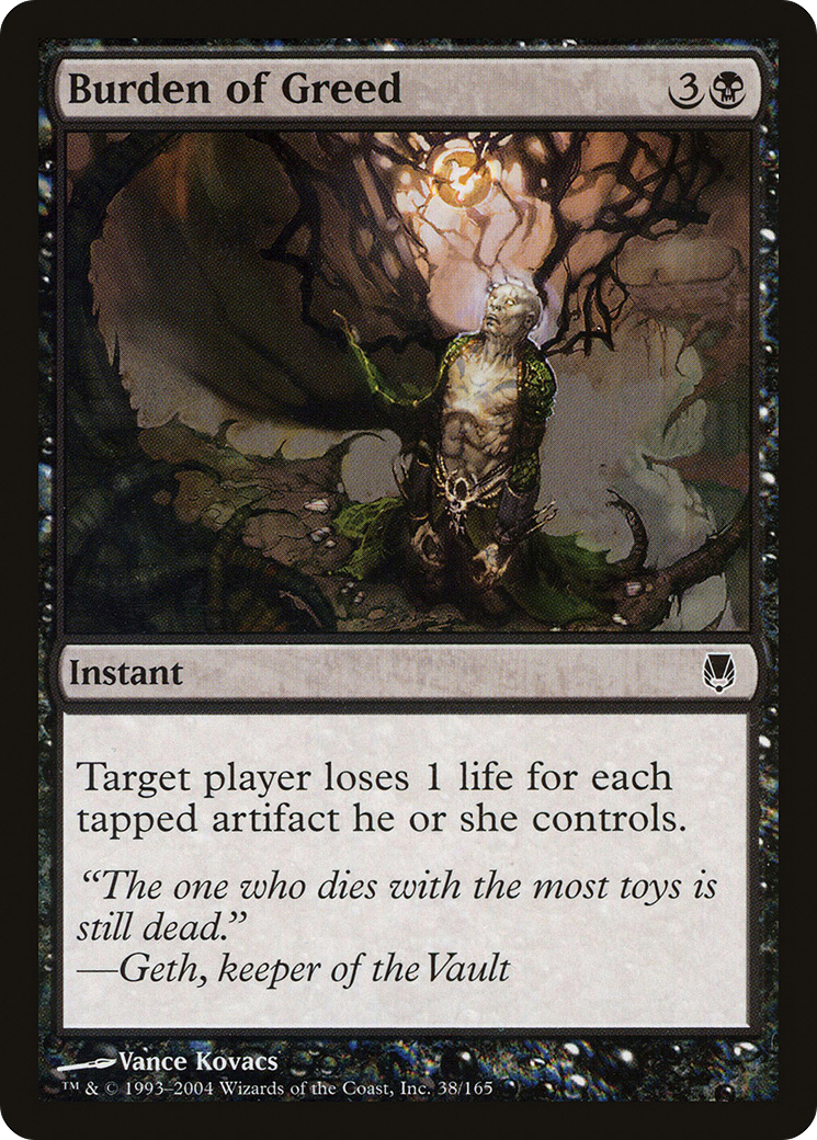 Burden of Greed (DST-038)  - Darksteel