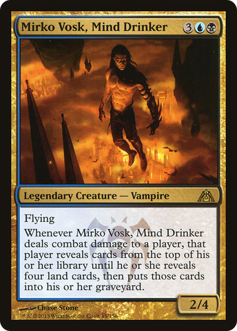 Mirko Vosk, Mind Drinker (DGM-085)  Foil - Dragon's Maze