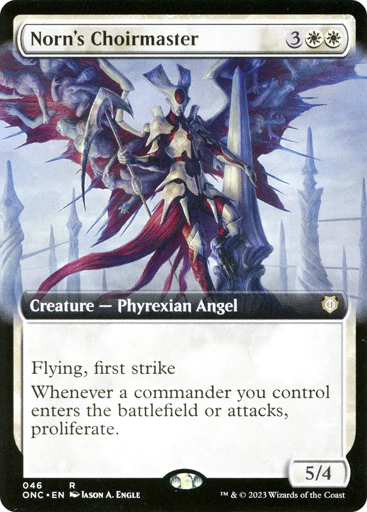 Norn's Choirmaster (Extended Art) (ONC-046)  - Phyrexia: All Will Be One Commander: (Extended Art)