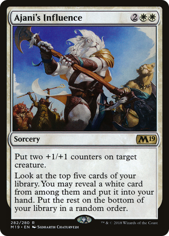 Ajani's Influence (M19-282)  - Core Set 2019