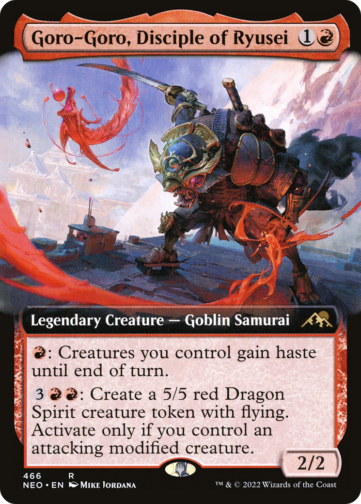 Goro-Goro, Disciple of Ryusei (Extended Art) (NEO-466) - Kamigawa: Neon Dynasty: (Extended Art)