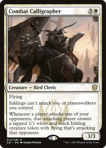 Combat Calligrapher (C21-014)  - Commander 2021
