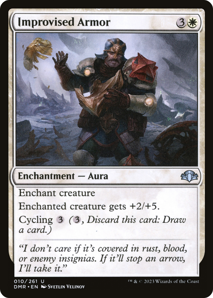 Improvised Armor (DMR-010)  Foil - Dominaria Remastered