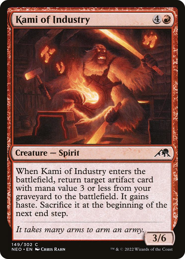 Kami of Industry (NEO-149)  Foil - Kamigawa: Neon Dynasty