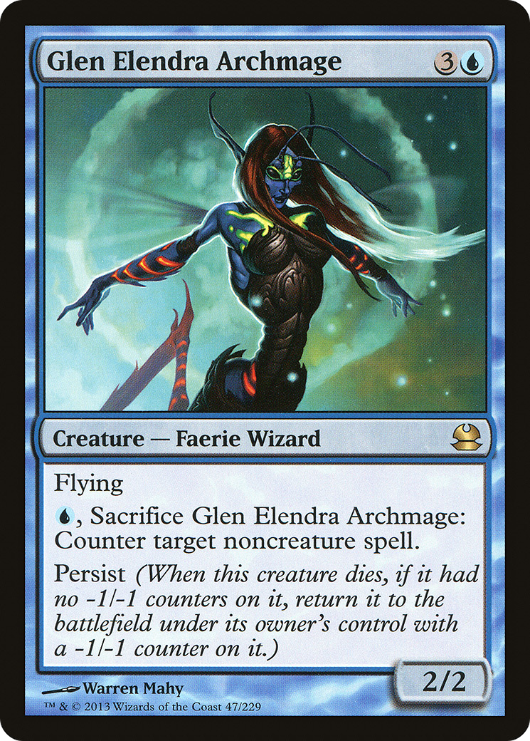 Glen Elendra Archmage (MMA-047)  Foil - Modern Masters