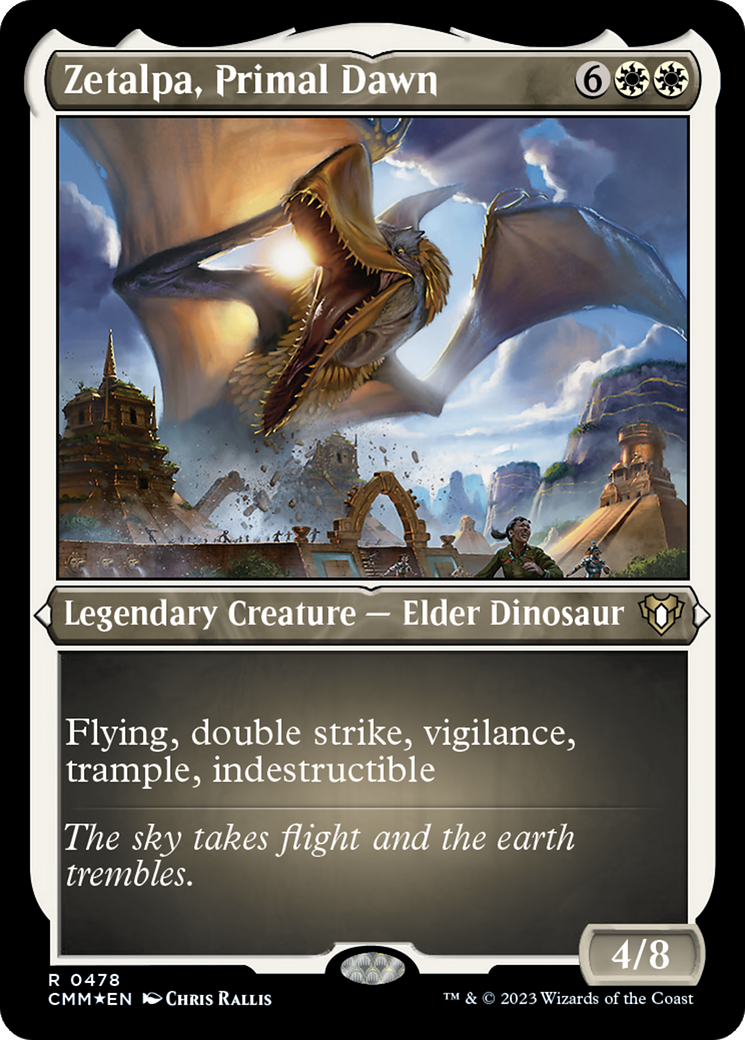 Zetalpa, Primal Dawn (CMM-478)  Etched Foil - Commander Masters