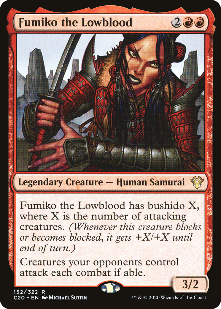Fumiko the Lowblood (C20-152)  - Commander 2020