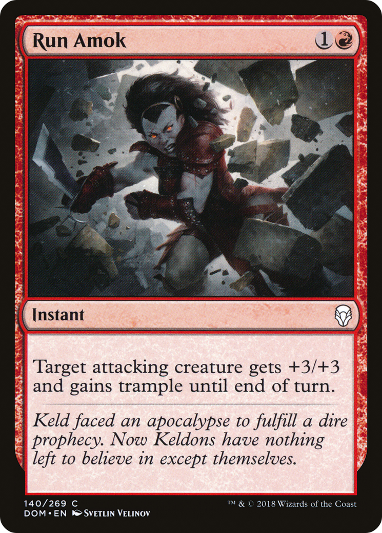 Run Amok (DOM-140)  Foil - Dominaria