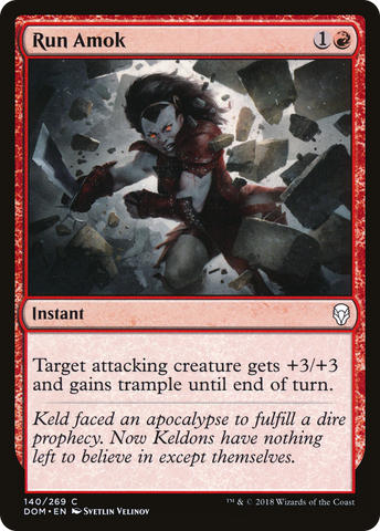 Run Amok (DOM-140)  Foil - Dominaria