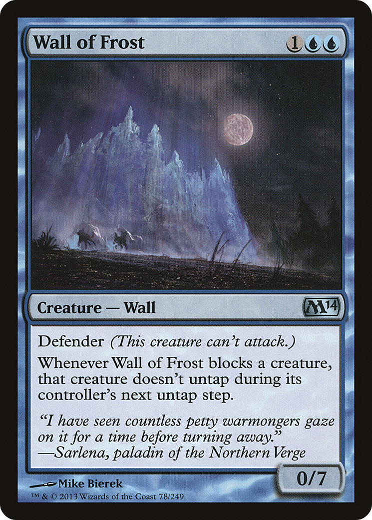Wall of Frost (M14-078)  Foil - Magic 2014