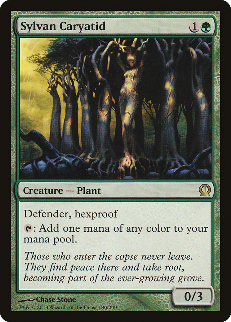Sylvan Caryatid (THS-180)  Foil - Theros