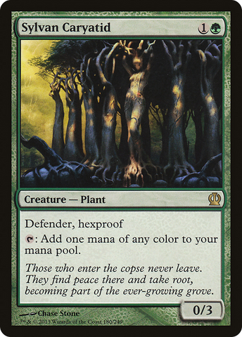 Sylvan Caryatid (THS-180)  Foil - Theros
