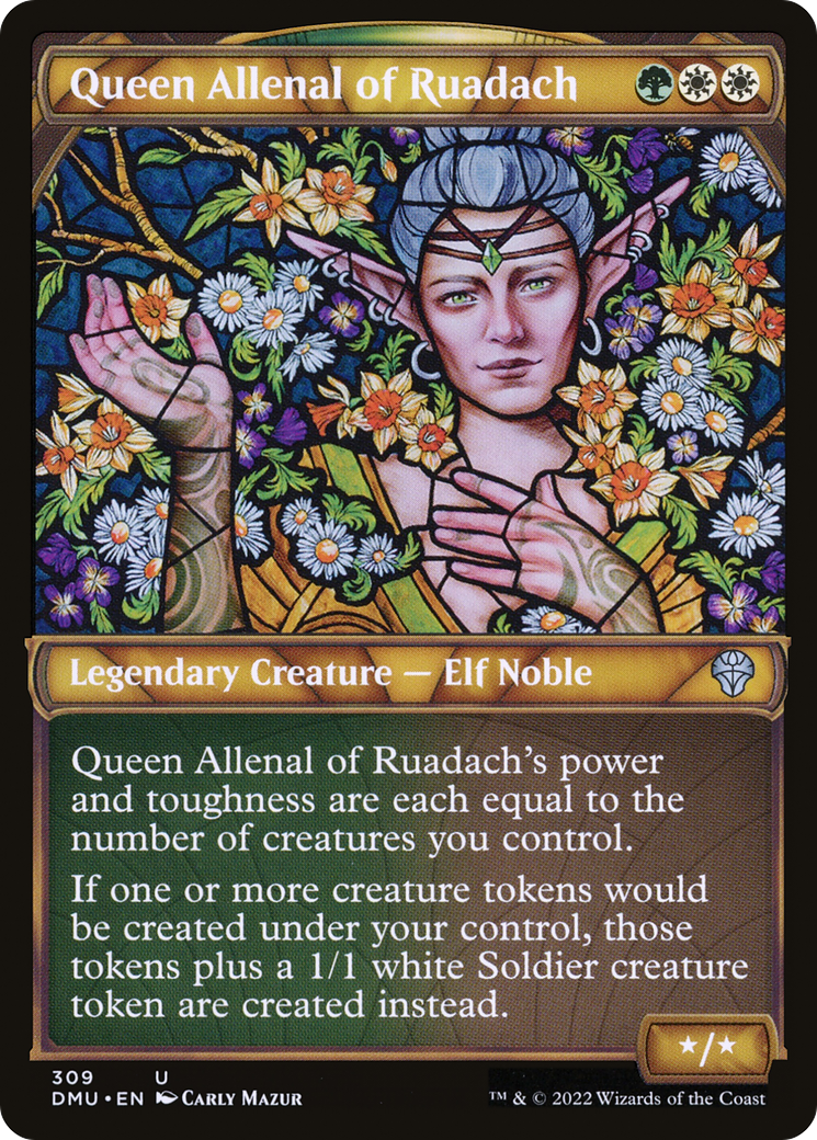 Queen Allenal of Ruadach (Showcase) (DMU-309)  - Dominaria United: (Showcase)
