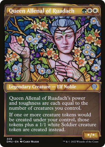 Queen Allenal of Ruadach (Showcase) (DMU-309)  - Dominaria United: (Showcase)
