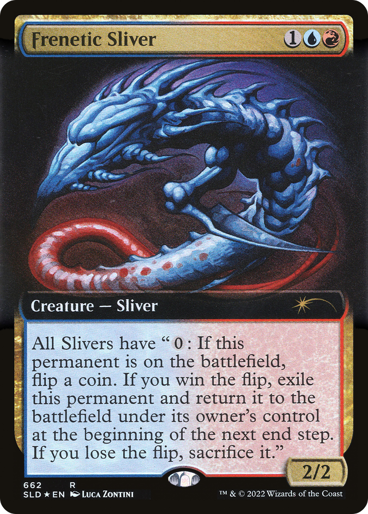 Frenetic Sliver (Extended Art) (SLD-662)  Foil - Secret Lair Drop: (Extended Art)