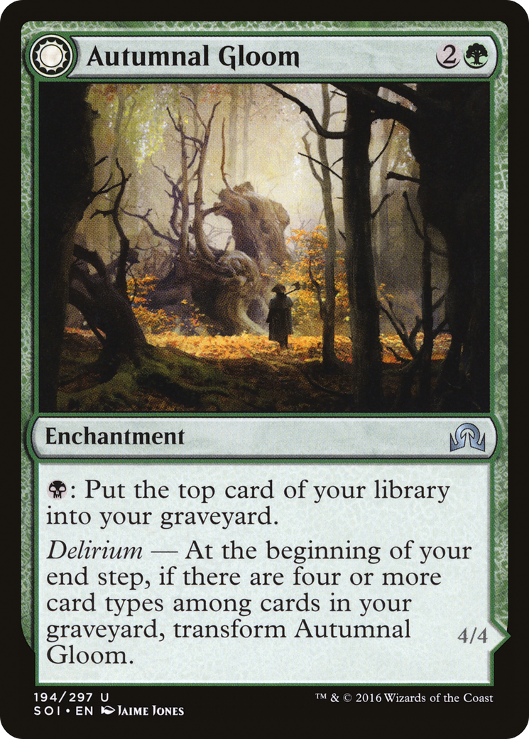 Autumnal Gloom (SOI-194)  - Shadows over Innistrad: (Double Faced Transform)
