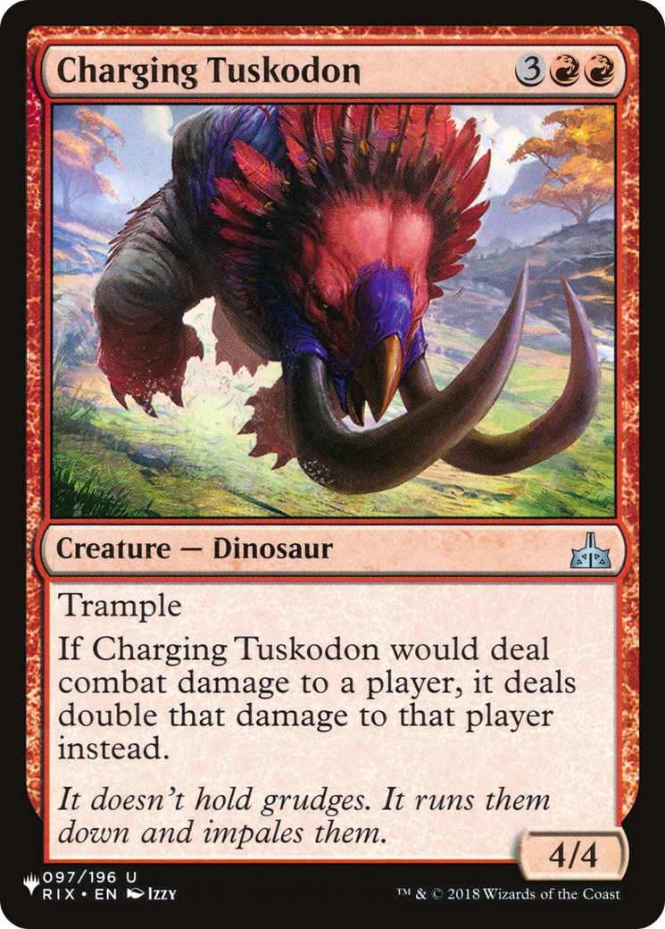 Charging Tuskodon (LIST-RIX-97)  - The List