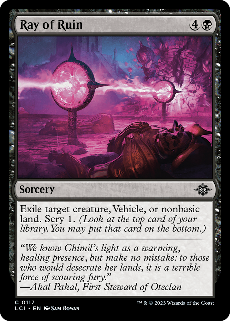Ray of Ruin (LCI-117)  Foil - The Lost Caverns of Ixalan