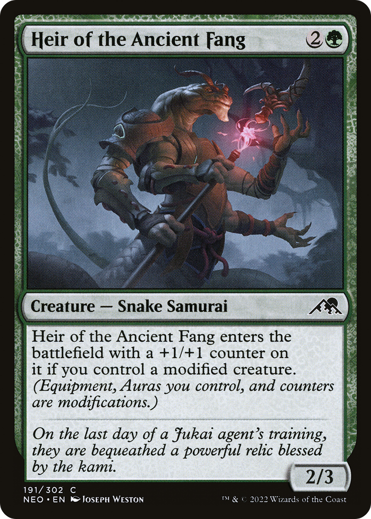 Heir of the Ancient Fang (NEO-191)  - Kamigawa: Neon Dynasty