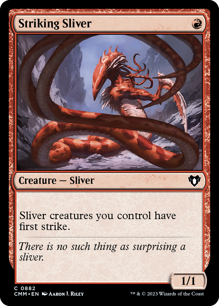 Striking Sliver (CMM-882)  - Commander Masters