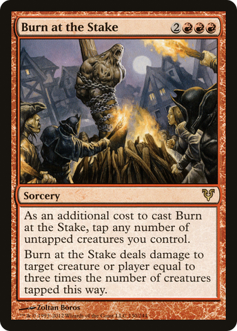 Burn at the Stake (AVR-130)  Foil - Avacyn Restored