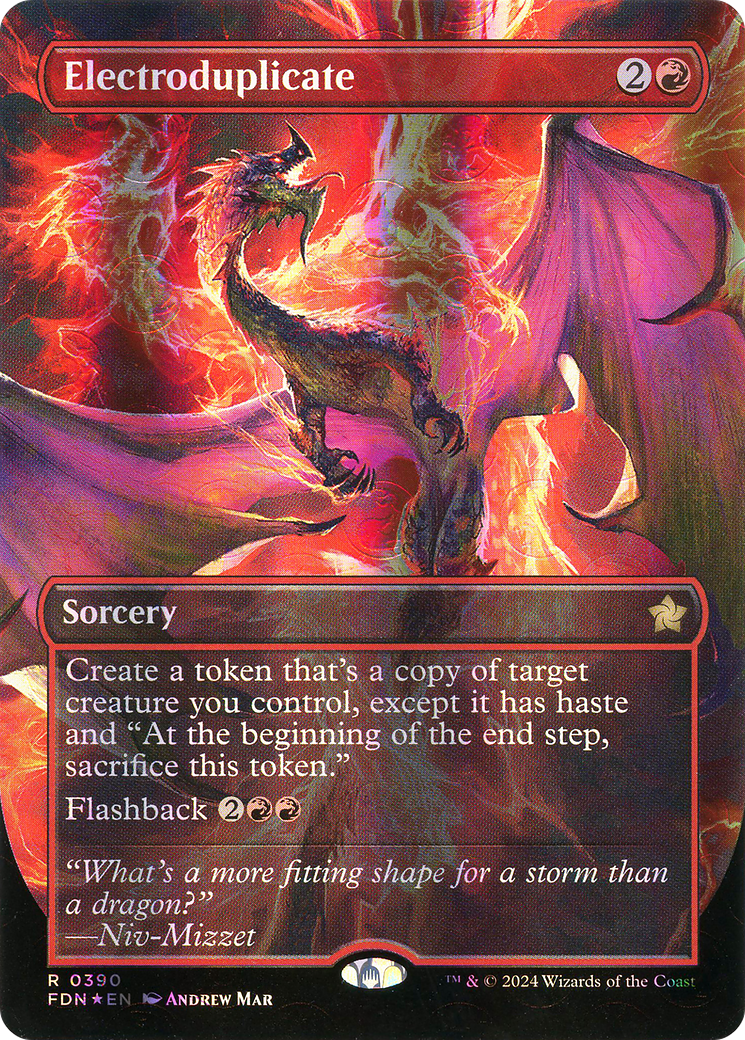 Electroduplicate (Borderless) (Mana Foil) (FDN-390)  Foil - Foundations