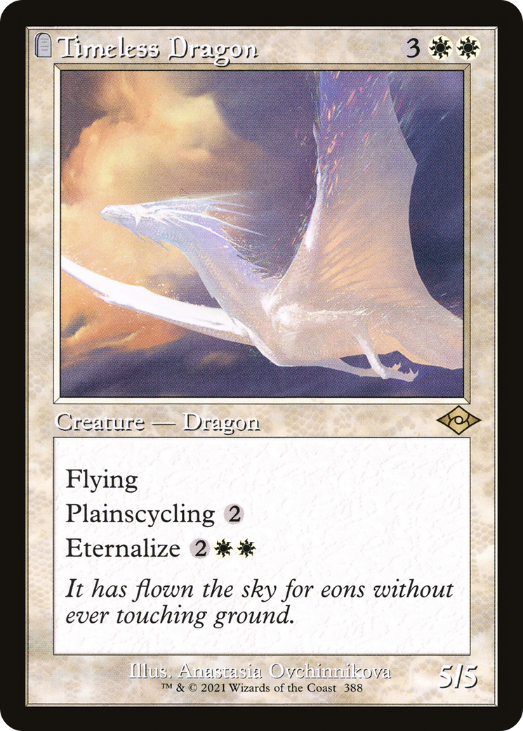 Timeless Dragon (Retro Frame) (MH2-388)  Foil - Modern Horizons 2: (tombstone)