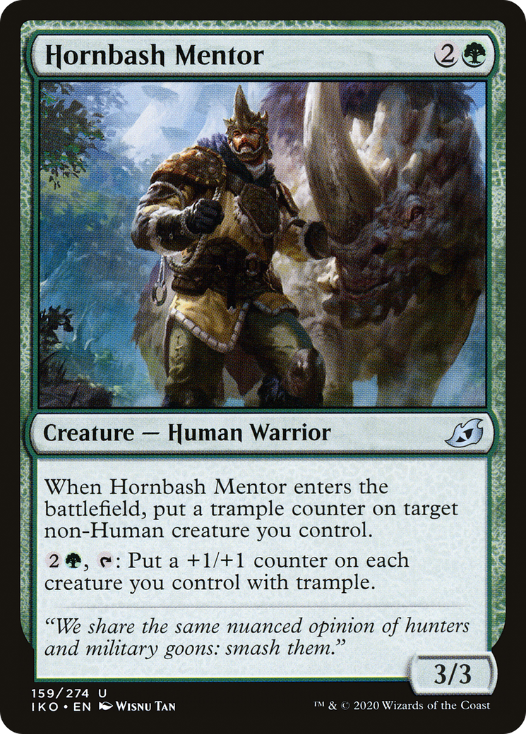 Hornbash Mentor (IKO-159)  - Ikoria: Lair of Behemoths