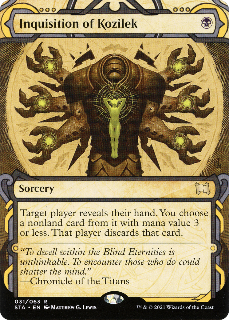 Inquisition of Kozilek (STA-031)  - Strixhaven Mystical Archive: (Showcase) (Borderless)