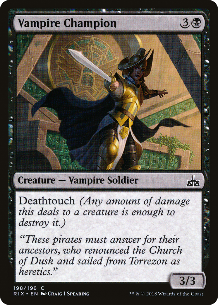 Vampire Champion (RIX-198)  - Rivals of Ixalan