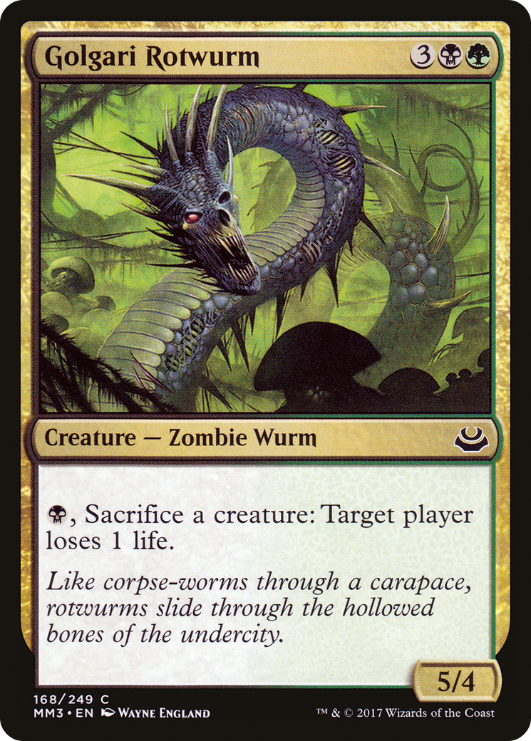 Golgari Rotwurm (MM3-168)  Foil - Modern Masters 2017
