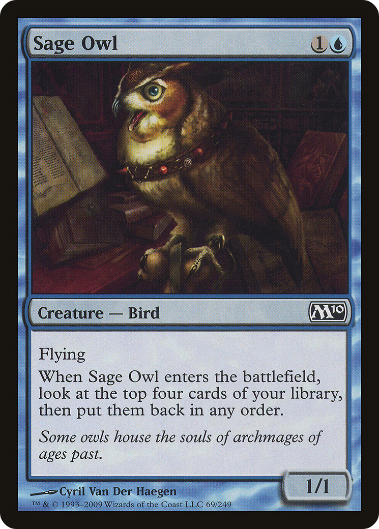Sage Owl (M10-069)  Foil - Magic 2010