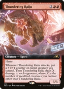 Thundering Raiju (Extended Art) (NEO-472)  Foil - Kamigawa: Neon Dynasty: (Extended Art)