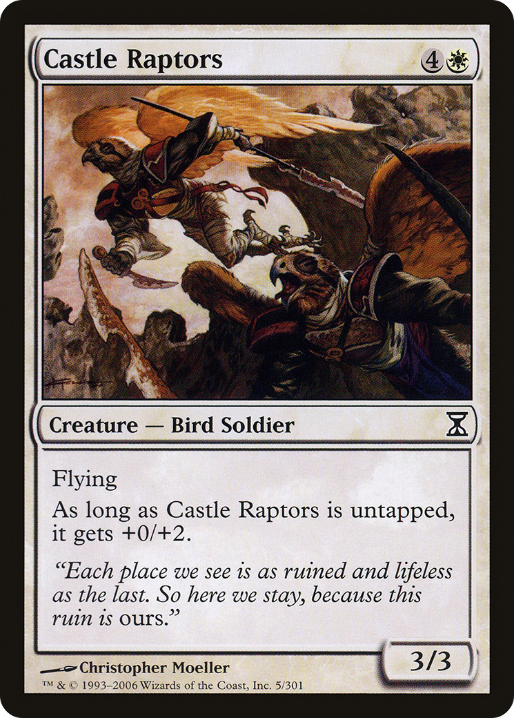 Castle Raptors (TSP-005)  Foil - Time Spiral