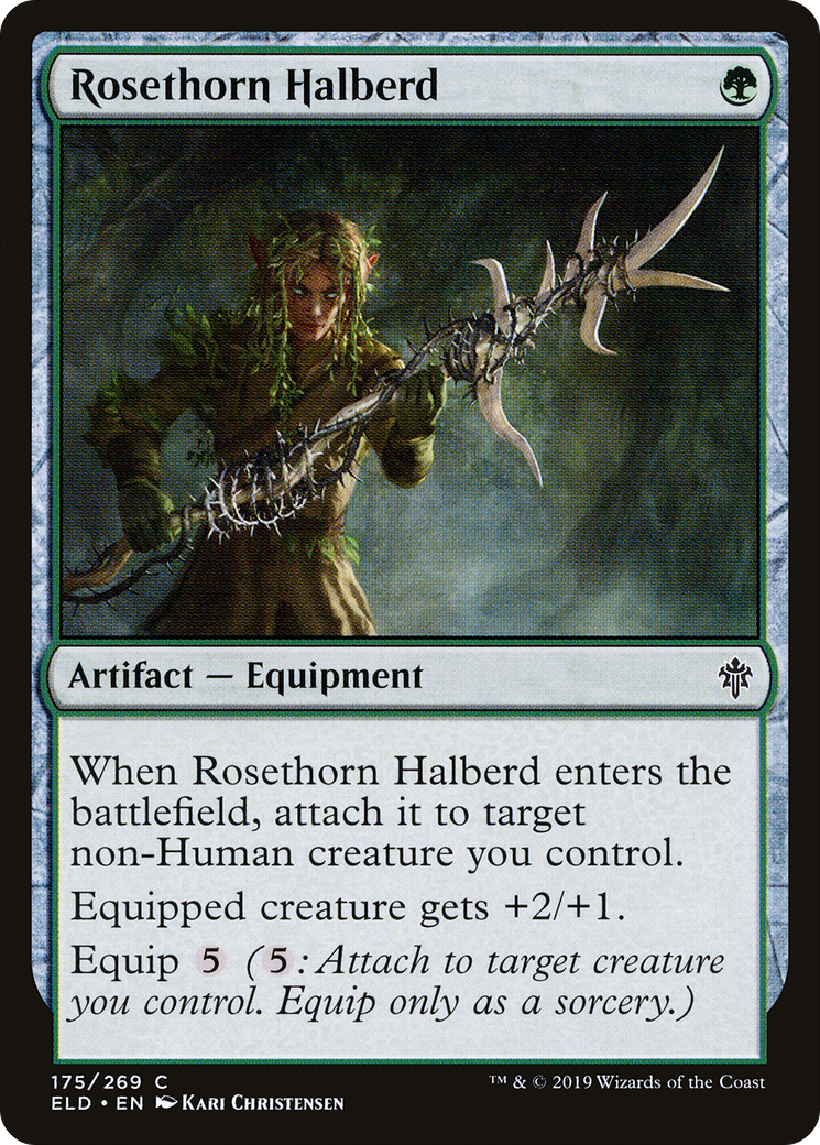 Rosethorn Halberd (ELD-175)  - Throne of Eldraine
