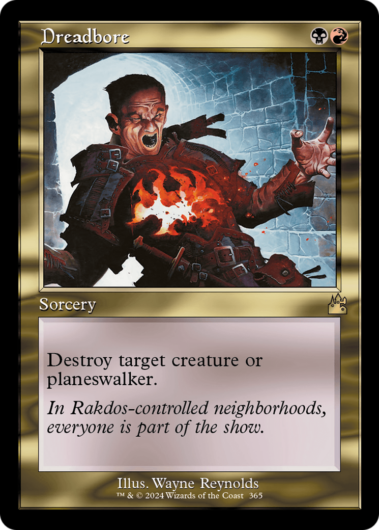 Dreadbore (Retro Frame) (RVR-365)  Foil - Ravnica Remastered