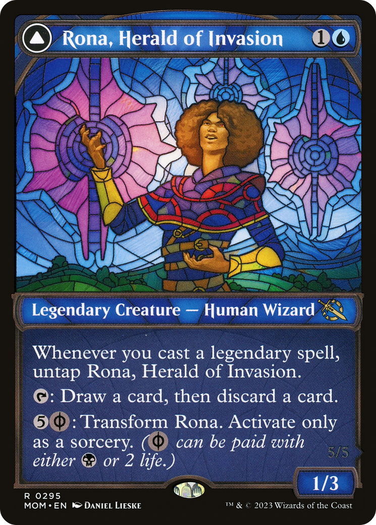 Rona, Herald of Invasion (Showcase) (MOM-295)  Foil - March of the Machine: (Showcase)